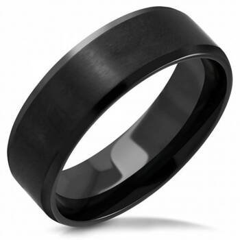 8mm satin stålring til mænd - kvinder - par