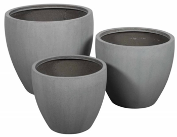 Stor Kakita potte i grå fiberstone