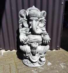 Ganesha havefigur i beton / Stor 60cm / AFHENTNING