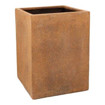 Plantekrukke i glasfiber med rust look - Sandstone