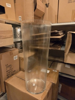 Stor LUXOR glasvase / gulvvase - 4stk - H.65xØ.27cm / AFHENTNING