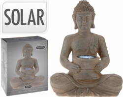 Buddha figur med solcelle - 31cm