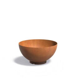 Stor skål/bowle i 4mm corten rust - Ø.80 + Ø.100 + Ø.120