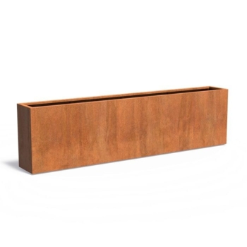 H.80xB.40cm plantekasse i corten stål - L.80 + 100 + 120 + 150 + 200 + 300cm