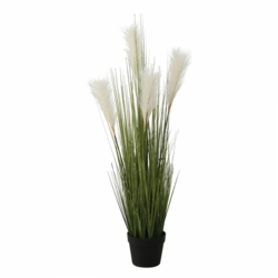 Kunstig Pampas med potte - 100cm