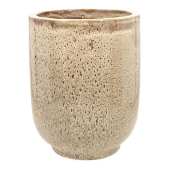 Nougat - Glaseret plantekrukke i keramik - H.45cm / H.56cm