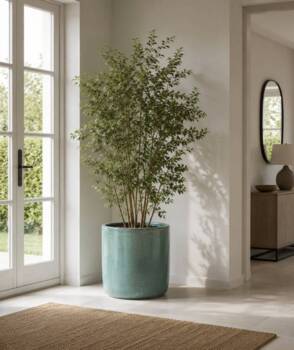 Green Jade - Glaseret cylinder krukke - Ø.40+Ø.50+Ø.60