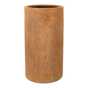 Rund cylinder i glasfiber med rust look - Sandstone