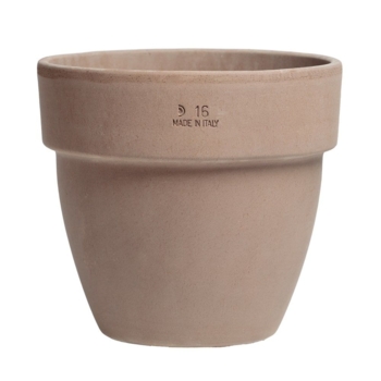 Italy Terracotta Krukke i choko farve med eller uden underskål - Ø.55cm