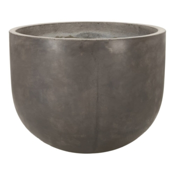 Rund indendørs krukke i fiberbeton - Ø.51 - Antrazit - Topkvalitet