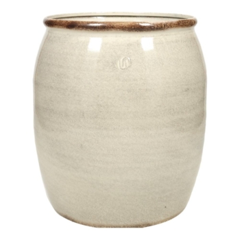 Indendørs plantekrukker i metal - Lys sandfarve - 3 størrelser