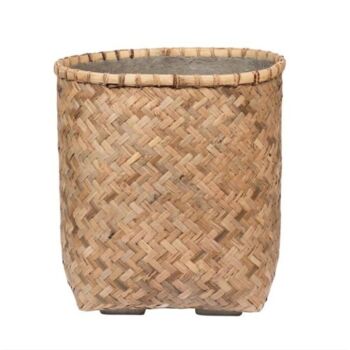 Plantekrukker med Cement og Bambus