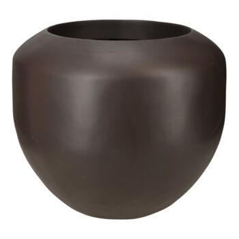 Plantekrukke i mokka glasfiber - Ø.68cm
