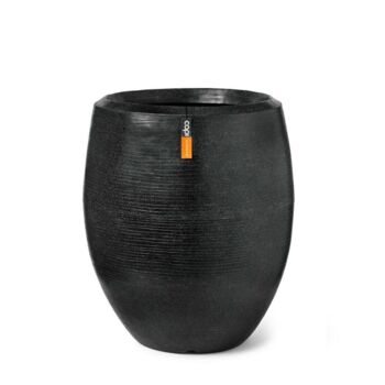 Vase elegant granite black - sort letvægtskrukke
