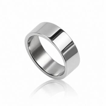 8mm Stålfingerring til Mænd