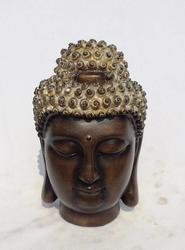 Buddha Hoved Golden Silver