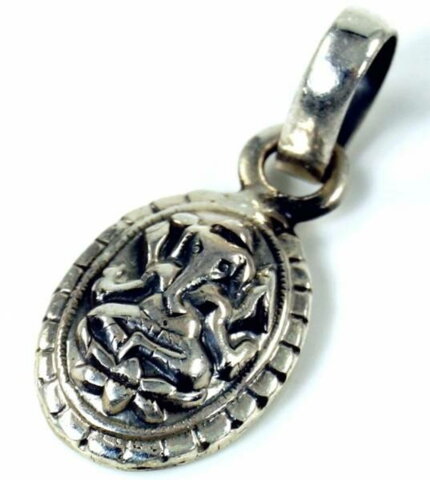 Ganesha smykkevedhæng i sølv