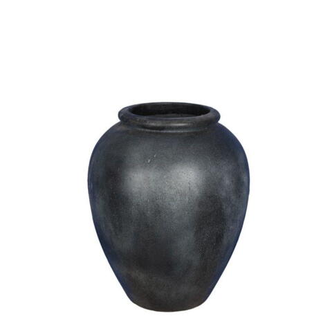 Vaser i fiberbeton - Ovale plantekrukker - 3 farver - H.51xØ.44