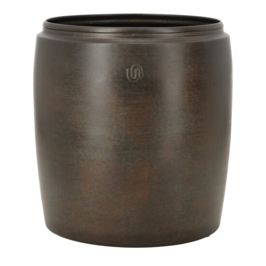 Metalpotter i antik brun - recycle metal