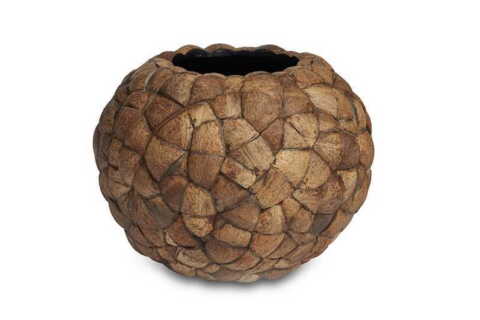 Rund krukke / bowl med coconut - 3 str.