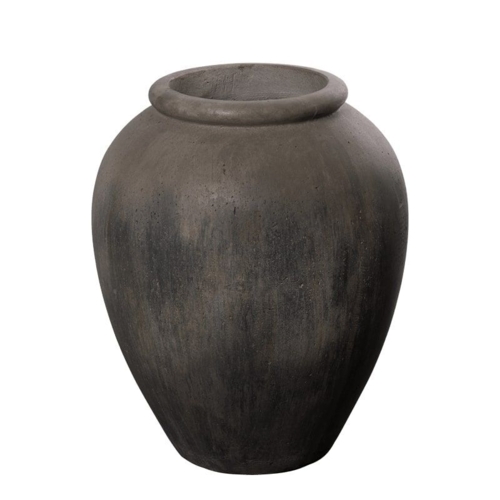 Vaser i fiberbeton - Koniske plantekrukker - 3 farver  H.63xØ.52