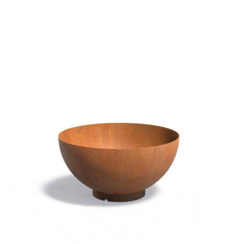 Stor skål/bowle i 4mm corten rust - Ø.80 + Ø.100 + Ø.120