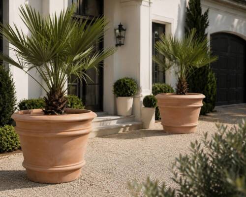 Toscana krukke i Terracotta - 4 str op til Ø.110cm