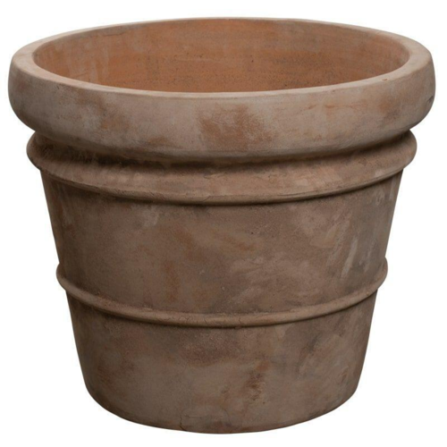 Terracotta Krukke i lys choko - Ø.50xH.40