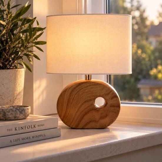 Oakville bordlampe / vindueslampe med smal aflang skærm H.30cm
