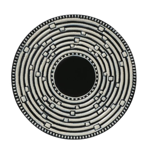 Kigali Vægdekoration med runde emaljerede metalplader / Sæt