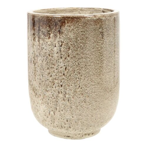 Nougat - Glaseret plantekrukke i keramik - H.45cm / H.56cm