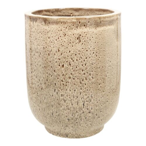 Nougat - Glaseret plantekrukke i keramik - H.45cm / H.56cm