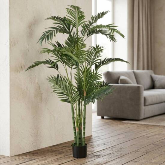 Kunstig palme med potte - 5 stammet - 165cm / Pris for 2stk