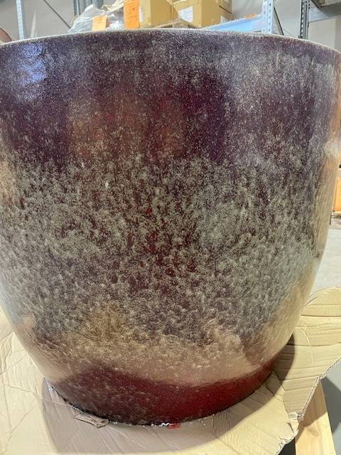 Store kæmpe glaserede udendørs krukker i sæt - 2 farver - op til Ø.100