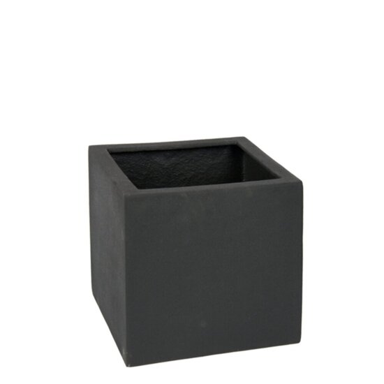 30x30x30cm plantekrukker i sort glasfiber - min. 4stk