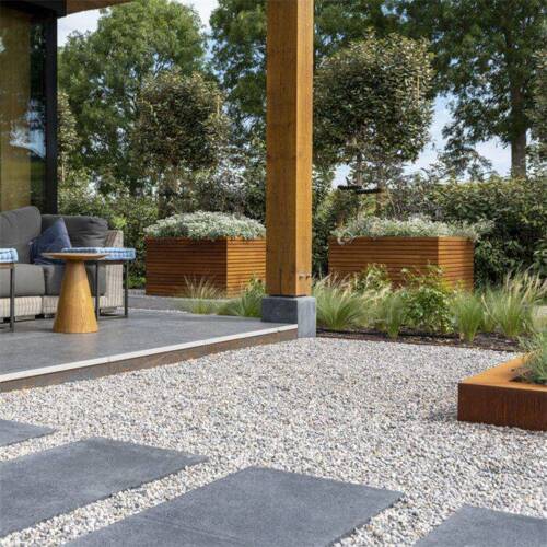 Aflange plantekasser i Hardwood / Rhombus