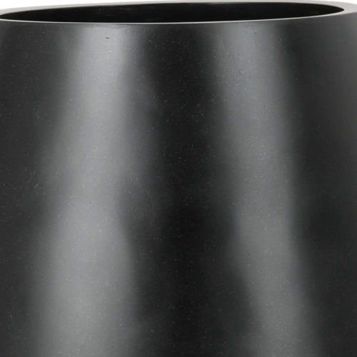 Runde store sorte udendørs krukker - 5 års garanti