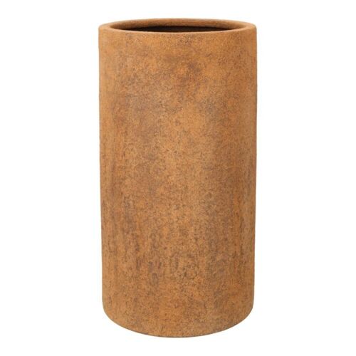 Rund cylinder i glasfiber med rust look - Sandstone