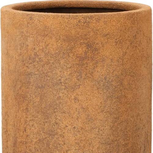 Rund cylinder i glasfiber med rust look - Sandstone