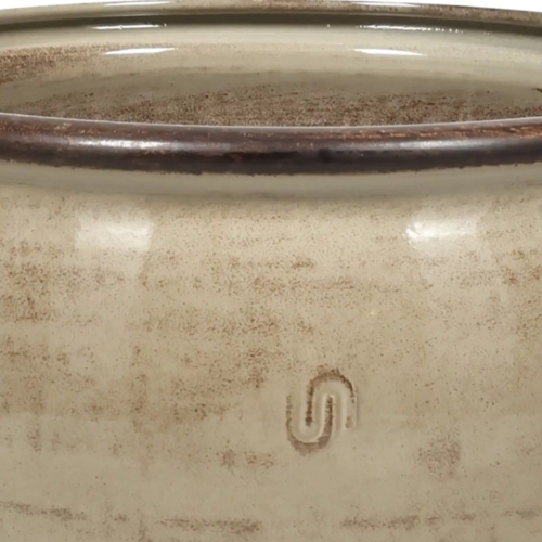 Indendørs plantekrukker i metal - sæt 4stk - Beige & Grøn