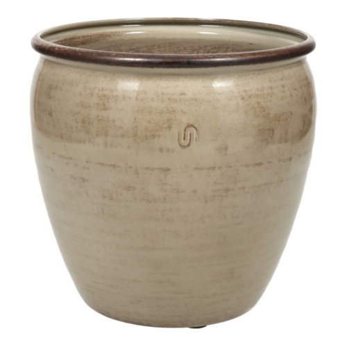 Indendørs plantekrukker i metal - sæt 4stk - Beige & Grøn