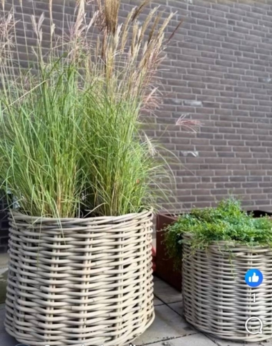 Store rattan kurve / pilekrukker Ø.40 + Ø.60 + Ø.80