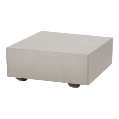 Sokkel / Podie med hjul - Firkantet stål Platform