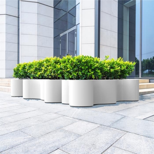 Store organic plantekasser i glasfiber - Udendørs + Indendørs