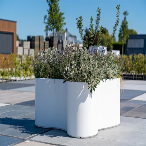 Store organic plantekasser i glasfiber - Udendørs + Indendørs