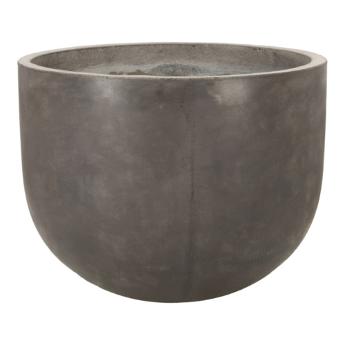 Rund indendørs krukke i fiberbeton - Ø.51 - Antrazit - Topkvalitet