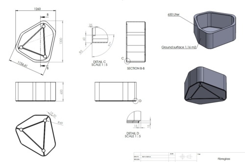 Store organic SHAPE plantekasser i glasfiber - Udendørs + Indendørs