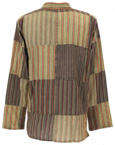 Patchwork bondeskjorte til Herre - 3 Modeller