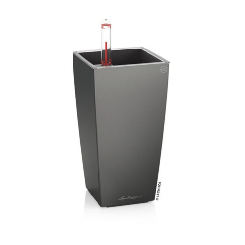 Indendørs Lechuza Plantepotte med indsats og selvvanding - Hvid + Antrazit