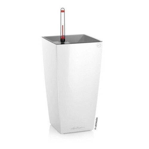 Indendørs Lechuza Plantepotte med indsats og selvvanding - Hvid + Antrazit